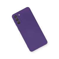 Newface Samsung Galaxy S21 Plus Kılıf Nano içi Kadife Silikon - Mor