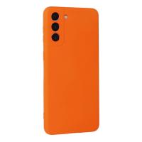 Newface Samsung Galaxy S21 Plus Kılıf Nano içi Kadife Silikon - Turuncu