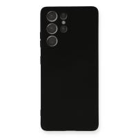 Newface Samsung Galaxy S21 Ultra Kılıf Nano içi Kadife Silikon - Siyah