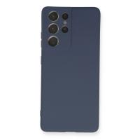 Newface Samsung Galaxy S21 Ultra Kılıf Nano içi Kadife Silikon - Gri