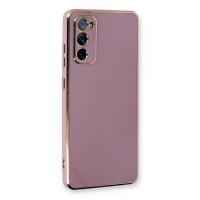 Newface Samsung Galaxy S20 FE Kılıf Volet Silikon - Mor