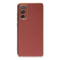 Newface Samsung Galaxy S20 FE Kılıf Volet Silikon - Kırmızı