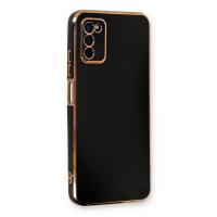 Newface Samsung Galaxy A03S Kılıf Volet Silikon - Siyah