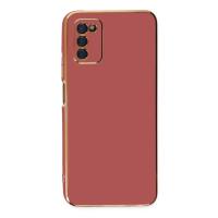 Newface Samsung Galaxy A03S Kılıf Volet Silikon - Kırmızı