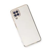 Newface Samsung Galaxy A22 Kılıf Volet Silikon - Beyaz