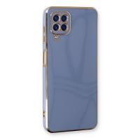 Newface Samsung Galaxy A22 Kılıf Volet Silikon - Mavi