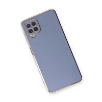 Newface Samsung Galaxy A22 Kılıf Volet Silikon - Mavi