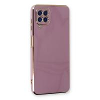 Newface Samsung Galaxy A22 Kılıf Volet Silikon - Mor