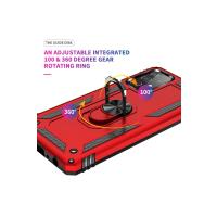 Newface Samsung Galaxy A52 Kılıf Sofya Yüzüklü Silikon Kapak - Kırmızı