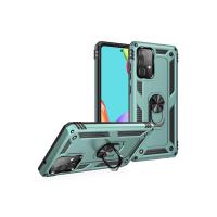 Newface Samsung Galaxy A52 Kılıf Sofya Yüzüklü Silikon Kapak - Yeşil