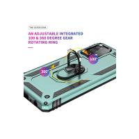 Newface Samsung Galaxy A52 Kılıf Sofya Yüzüklü Silikon Kapak - Yeşil