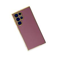 Newface Samsung Galaxy S22 Ultra Kılıf Volet Silikon - Kırmızı