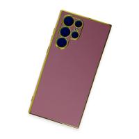 Newface Samsung Galaxy S22 Ultra Kılıf Volet Silikon - Kırmızı