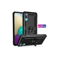 Newface Samsung Galaxy A02 Kılıf Sofya Yüzüklü Silikon Kapak - Siyah