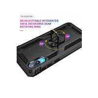 Newface Samsung Galaxy A02 Kılıf Sofya Yüzüklü Silikon Kapak - Siyah