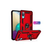 Newface Samsung Galaxy A02 Kılıf Sofya Yüzüklü Silikon Kapak - Kırmızı