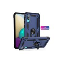 Newface Samsung Galaxy A02 Kılıf Sofya Yüzüklü Silikon Kapak - Lacivert