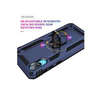 Newface Samsung Galaxy A02 Kılıf Sofya Yüzüklü Silikon Kapak - Lacivert