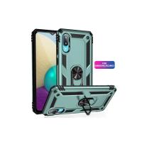 Newface Samsung Galaxy A02 Kılıf Sofya Yüzüklü Silikon Kapak - Yeşil