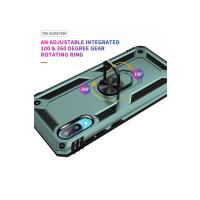 Newface Samsung Galaxy A02 Kılıf Sofya Yüzüklü Silikon Kapak - Yeşil