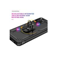 Newface Samsung Galaxy A02S Kılıf Sofya Yüzüklü Silikon Kapak - Siyah