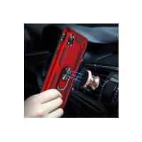 Newface Samsung Galaxy A01 Core Kılıf Sofya Yüzüklü Silikon Kapak - Kırmızı