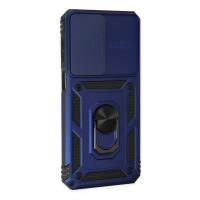 Newface Samsung Galaxy M33 Kılıf Pars Lens Yüzüklü Silikon - Lacivert