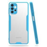 Newface Samsung Galaxy A72 Kılıf Platin Silikon - Mavi