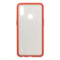 Newface Samsung Galaxy A10S Kılıf Montreal Silikon Kapak - Kırmızı