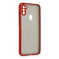 Newface Samsung Galaxy A11 Kılıf Montreal Silikon Kapak - Kırmızı