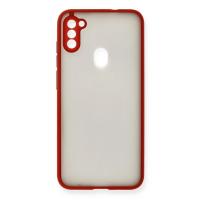 Newface Samsung Galaxy A11 Kılıf Montreal Silikon Kapak - Kırmızı