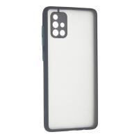 Newface Samsung Galaxy A71 Kılıf Montreal Silikon Kapak - Gri