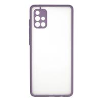 Newface Samsung Galaxy A71 Kılıf Montreal Silikon Kapak - Mor