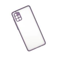 Newface Samsung Galaxy A71 Kılıf Montreal Silikon Kapak - Mor