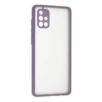 Newface Samsung Galaxy A71 Kılıf Montreal Silikon Kapak - Mor