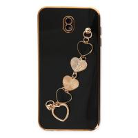 Newface Samsung Galaxy J7 Pro / J730 Kılıf Esila Silikon - Siyah