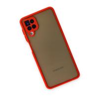 Newface Samsung Galaxy A12 Kılıf Montreal Silikon Kapak - Kırmızı