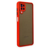 Newface Samsung Galaxy A12 Kılıf Montreal Silikon Kapak - Kırmızı