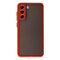 Newface Samsung Galaxy S21 FE Kılıf Montreal Silikon Kapak - Kırmızı