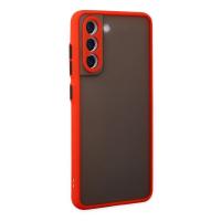 Newface Samsung Galaxy S21 FE Kılıf Montreal Silikon Kapak - Kırmızı