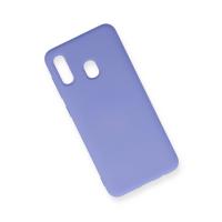 Newface Samsung Galaxy A20 Kılıf Nano içi Kadife Silikon - Lila