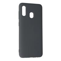 Newface Samsung Galaxy A20 Kılıf Nano içi Kadife Silikon - Gri