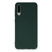 Newface Samsung Galaxy A30S Kılıf Nano içi Kadife Silikon - Koyu Yeşil