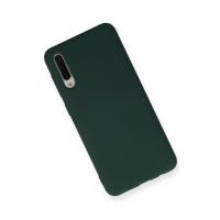 Newface Samsung Galaxy A30S Kılıf Nano içi Kadife Silikon - Koyu Yeşil