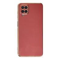 Newface Samsung Galaxy A12 Kılıf Volet Silikon - Kırmızı