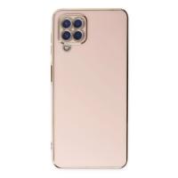 Newface Samsung Galaxy A12 Kılıf Volet Silikon - Pembe