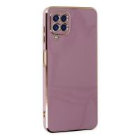 Newface Samsung Galaxy A12 Kılıf Volet Silikon - Mor