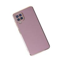 Newface Samsung Galaxy A12 Kılıf Volet Silikon - Mor