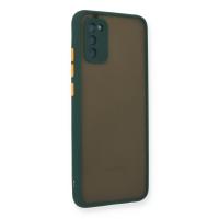 Newface Samsung Galaxy A02S Kılıf Montreal Silikon Kapak - Yeşil