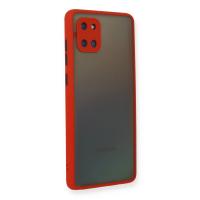 Newface Samsung Galaxy A81 / Note 10 Lite Kılıf Montreal Silikon Kapak - Kırmızı